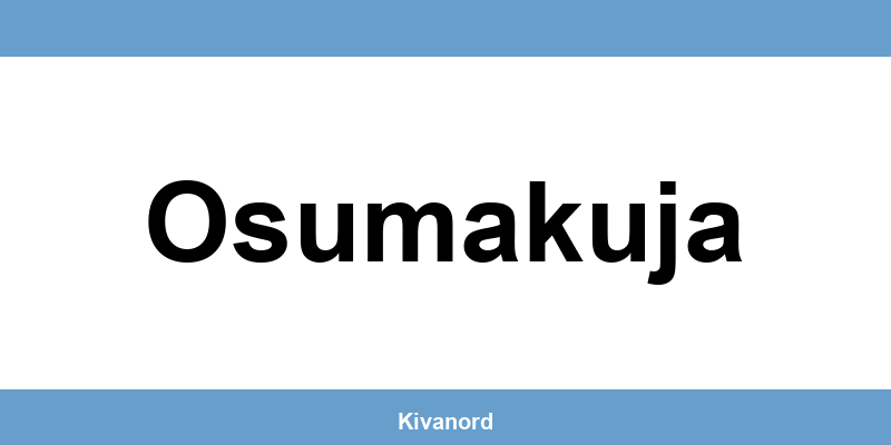 Contact PostNord noutopisteessä Osumakuja